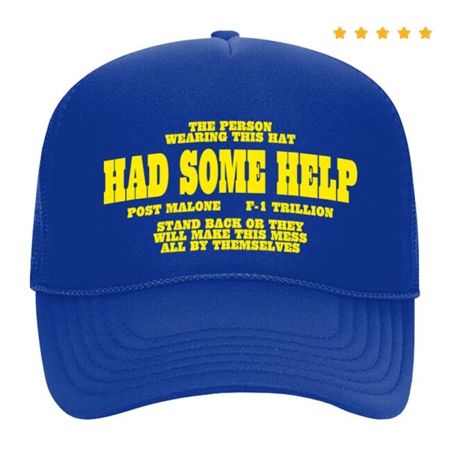 Post Malone Official Merch Shop – I Had Some Help Trucker Essential Cap Post Malone Merchandise Collections Post Malone Official Merch Shop – I Had Some Help Trucker Cap Post Malone Merchandise Collections
