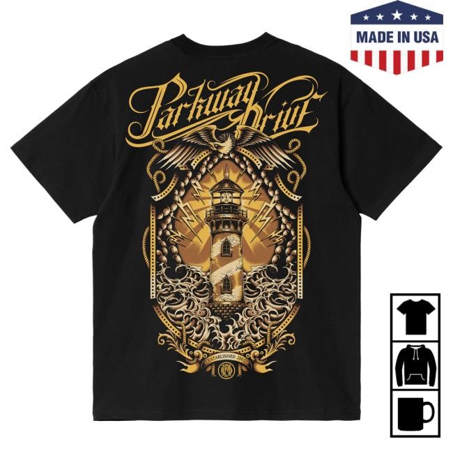 Official Parkway Drive Merch Store Lighthouse Eagle Tshirt