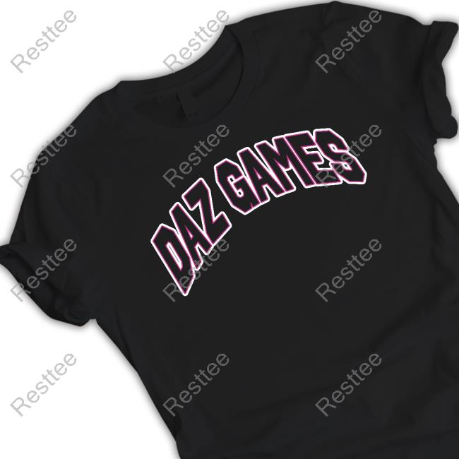Black Daz Games Outlined Logo T Shirt
