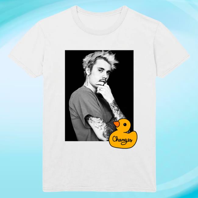 Official Justin Bieber Merch Store Shop Justin Bieber Changes Duck + Bear Photo Tee JustinBieber Apparel Clothing