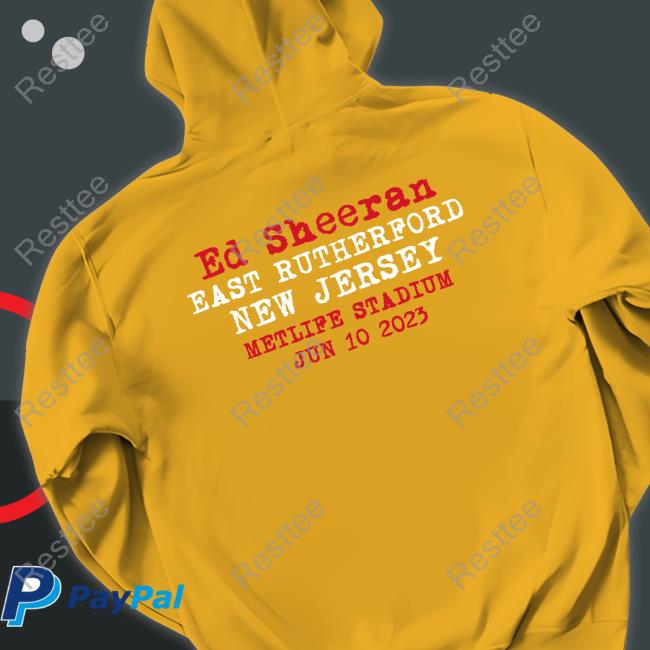 Official Edsheeranmerchandise Merch Ed Sheeran East Rutherford New Jersey Metlife Stadium Jun 10 2023 Shirt