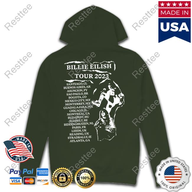 Billie Live Black Tour Tee Billie Live Black Tour Shirt