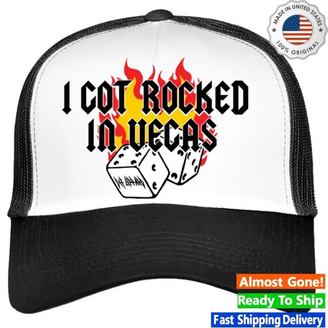 Rock Style Def Leppard I Got Rocked In Vegas Hat Venue Style Def Leppard I Got Rocked In Vegas Hat