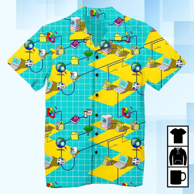 Vapor95 Clothing Store Internet Connection Hawaiian T-Shirt