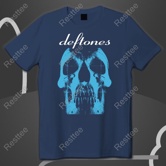 Deftones Blue Skull T Shirt