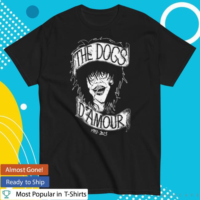 Official Tyla Store The Dogs D’Amour – 40Th Anniversary Tee (black)