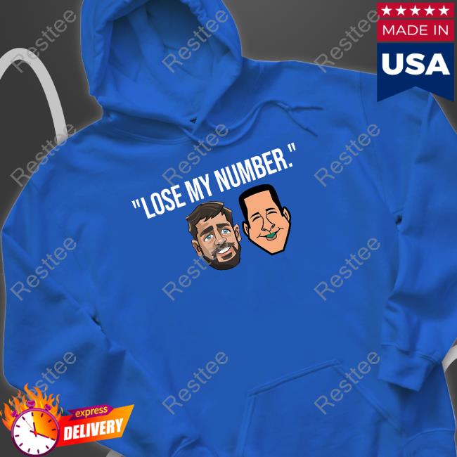 Lose My Number T Shirt Official Adam Schefter And Aaron Rodgers Lose My Number Shirt Gaming Society