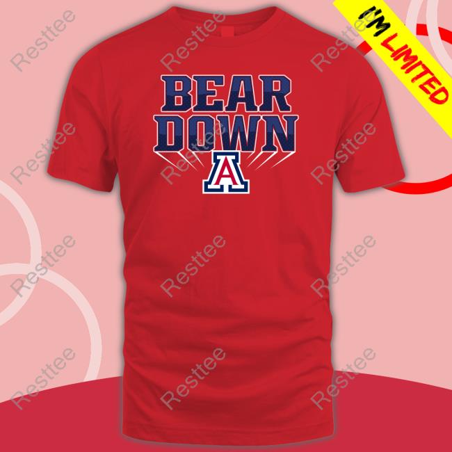 Official NCAA Merch Bear Down Arizona Wildcats T Shirt