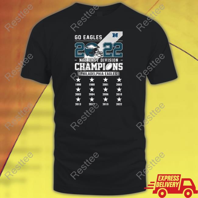 Go Eagles 2022 NFC East Division Champions T-Shirt