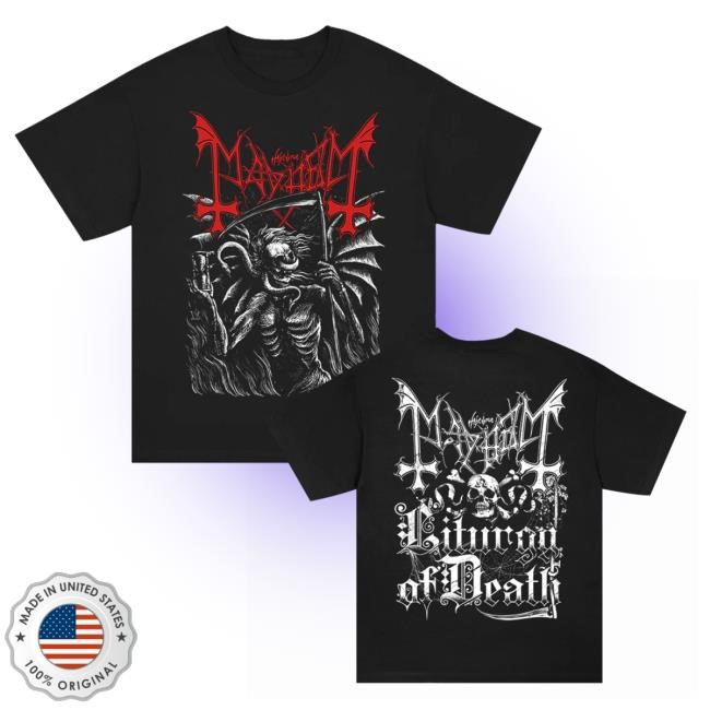 Official Mayhem Band Death Engraving Tshirt (Black)
