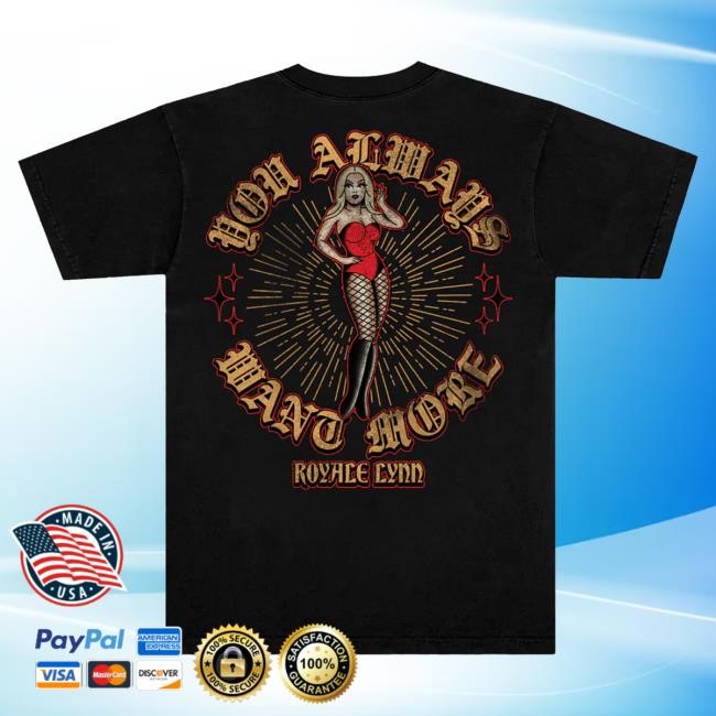 Royale Lynn Pin Up New Shirt (Black) Royale Lynn Official Merch