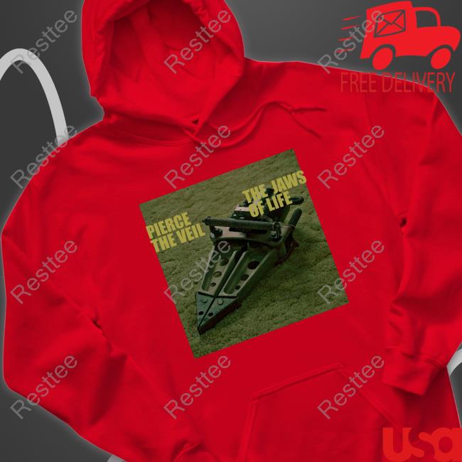 Pierce The Veil The Jaws Of Life Album Cover T-Shirt Official The Jaws Of Life Album Cover T-Shirt