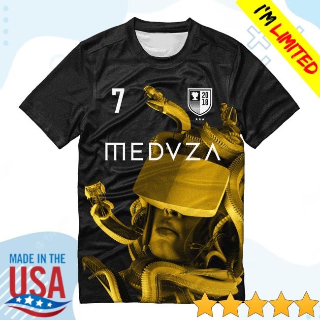 Official Meduza Merch Shop EURO 2024 Limited Edition Football Short Sleeve TShirt No. 7 Meduza Clothing Store Apparel
