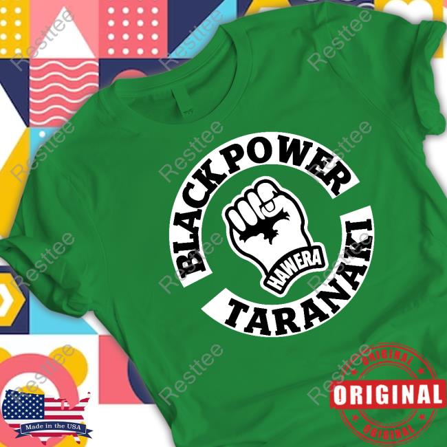 Official Black Power Hawera Taranaki Tee Shirt