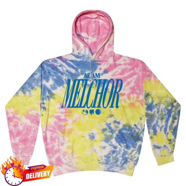 Official Adam Melchor Sherbert Melchor Tie Dye Pull Over Hoodie AdamMelchor Tie-Dye