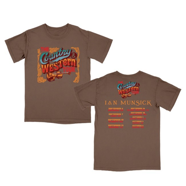 Country & Western Tour New Tee Ian Munsick Store Shop
