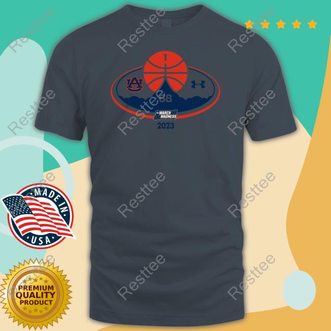 Auburn Tigers Under Armour 2023 Ncaa Men's Basketball March Madness Tee
