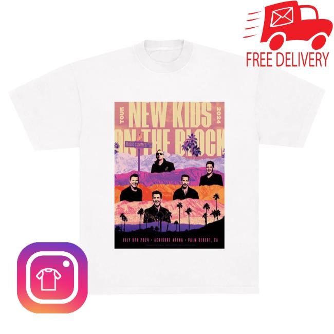 Official New Kids On The Block Merch Store Palm Desert Event T Shirt Shop Nkotb