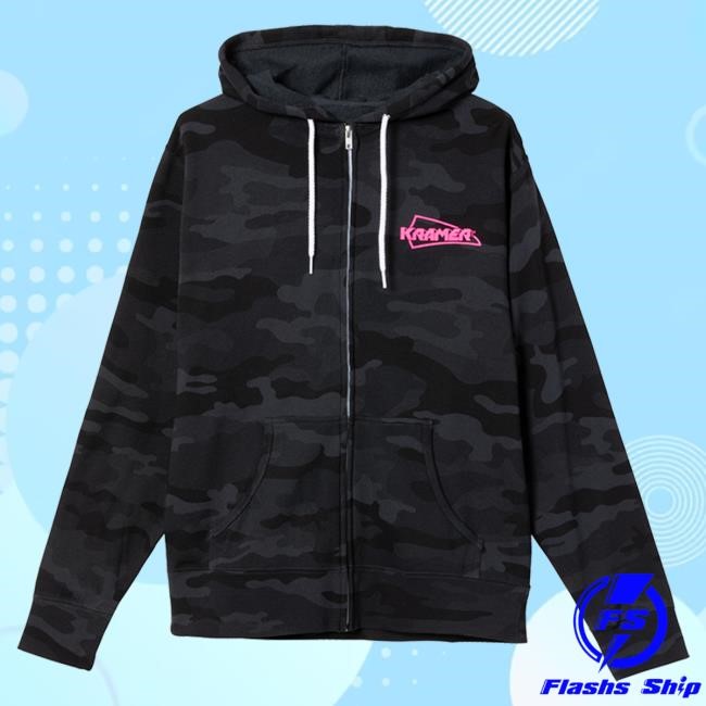 Official Gibson Merch Store Shop Gibson Kramer Camo Fullzip Hoody (Black) Gibson Band
