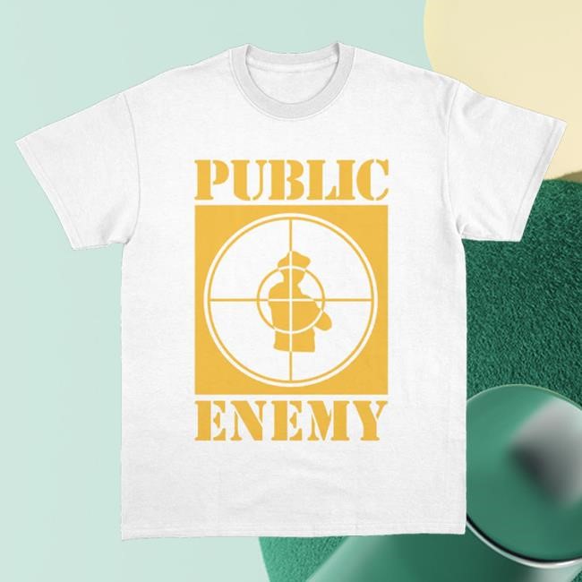 Official Def Jam Store Public Enemy: Sniper Logo Classic White Tshirt