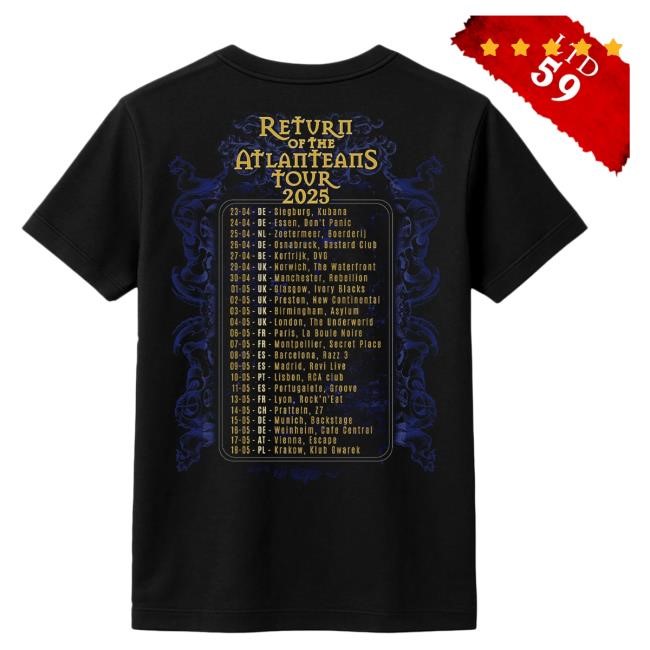 Official Imperial Age Gold Sign - Tour 2025 Top Shirt (Ltd 59)