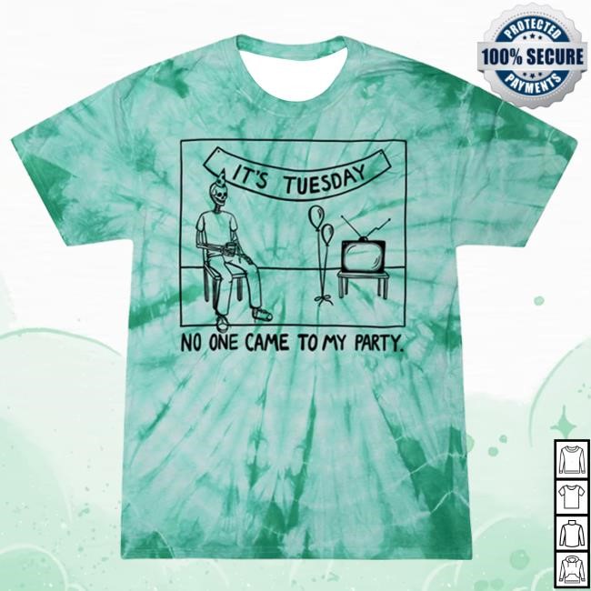 Official Drew Gooden Merch Store It's Tuesday Mint Tie Dye Attractive Shirt