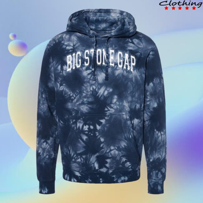 Official Hometown Apparel Clothing Merch Big Stone Gap Virginia Varsity Tie-Dye Pullover Sweatshirt Tie Dye Navy