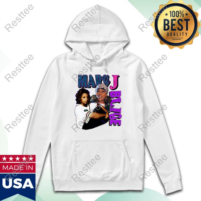 Official Mary J Blige Throwback White Long Sleeve T Shirt