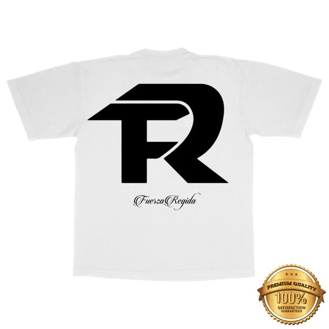 Official Fuerza Regida Merch Store Fuerza Regida Fr Logo - White S/S T-Shirt Fuerza Regida Clothing Shop FuerzaRegida