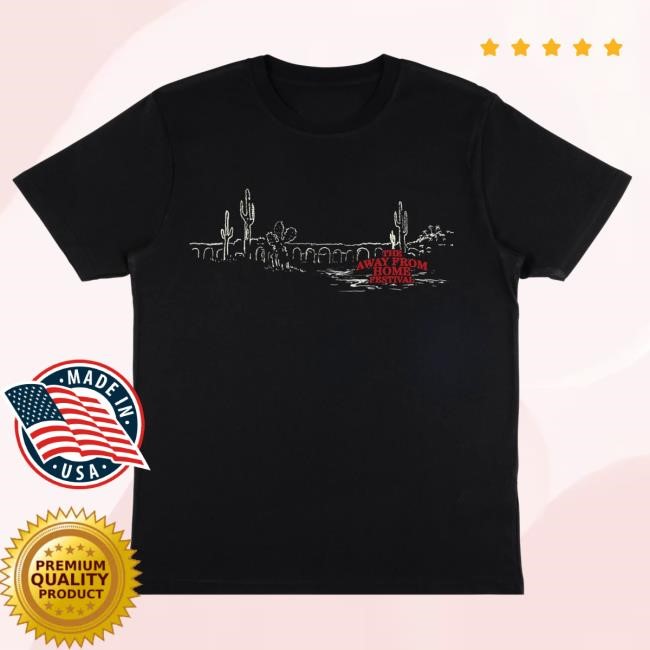 The Away From Home Festival 2024 Black T Shirt