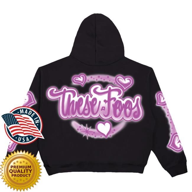 Official These Foos Merch Store These Foos “Precious” Pull Over Hoodie (Black/Pink)-Rerelease TheseFoos
