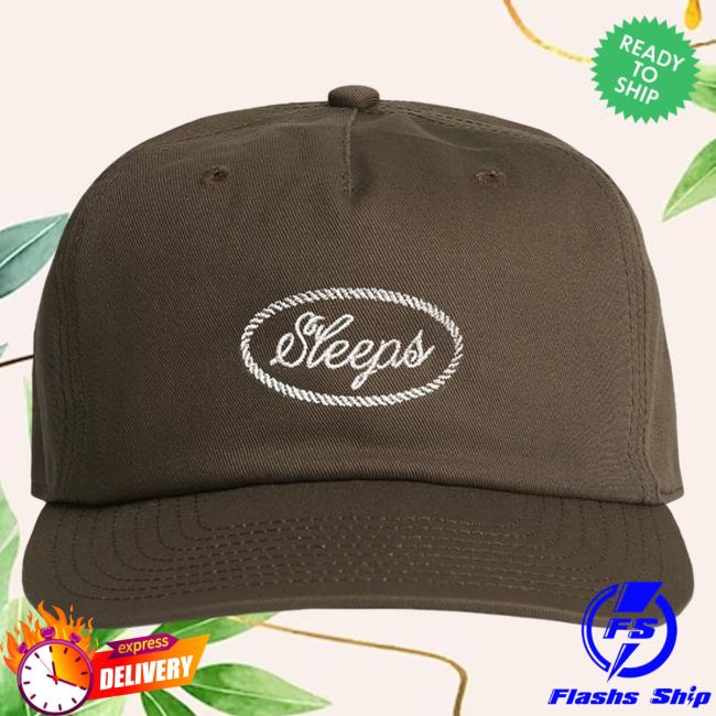 Official While She Sleeps Merch Bar Script Brown Cap Black MerchBar