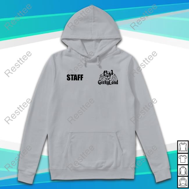 Really Rich Shop Geek Staff Grey Hoodie