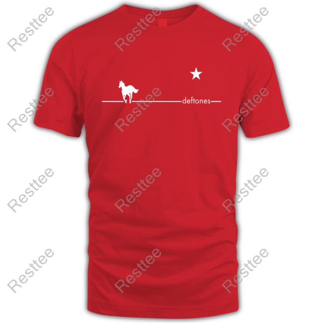 White Pony Navy Hot Shirt Official Deftones Merch White Pony Navy T-Shirts
