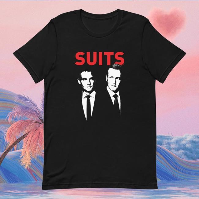 Nbc Store Merch Suits Mike & Harvey Short Sleeve Shirt