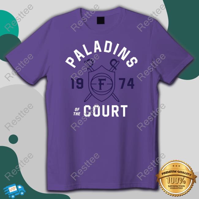 Vintage Furman Paladins 1974 Of The Court Shirt
