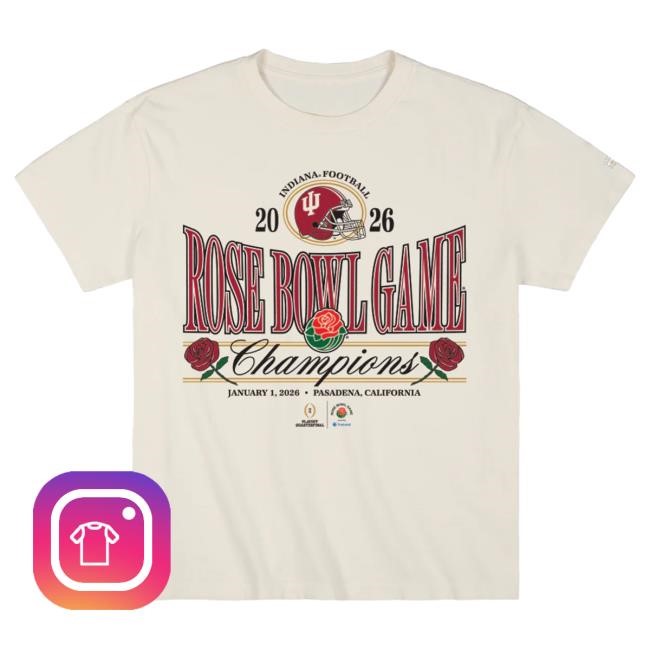 Indiana Hoosiers 2026 Rose Bowl Champs Heavyweight Tee Homefield