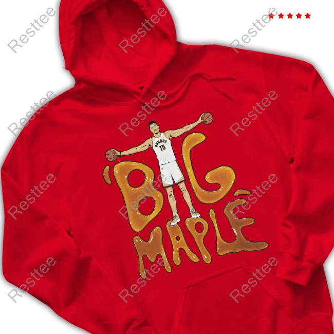 Zach Edey Big Maple Print Tee Shirt The Purdue Nil Store Zach Edey Big Maple Print Tee