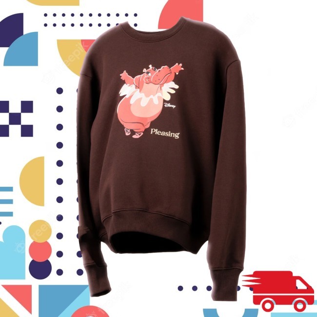 La Danza Delle Ore Pullover Crewneck Sweatshirt in Sky Pleasing Shop Apparel La Danza Delle Ore Pullover Sweatshirt in Sky Pleasing Shop Apparel