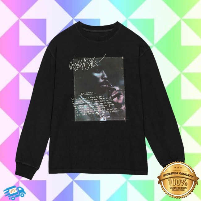If I Fail Black Long Sleeve Tee - 2PAC Official Store