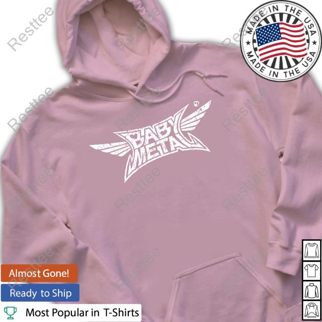 Babymetal Crush Logo T Shirt Official Babymetal Crush Logo Hoodie