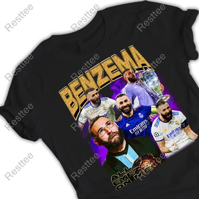Karim Benzema Ballon D’Or Hoodie Retro Football Gang Merch