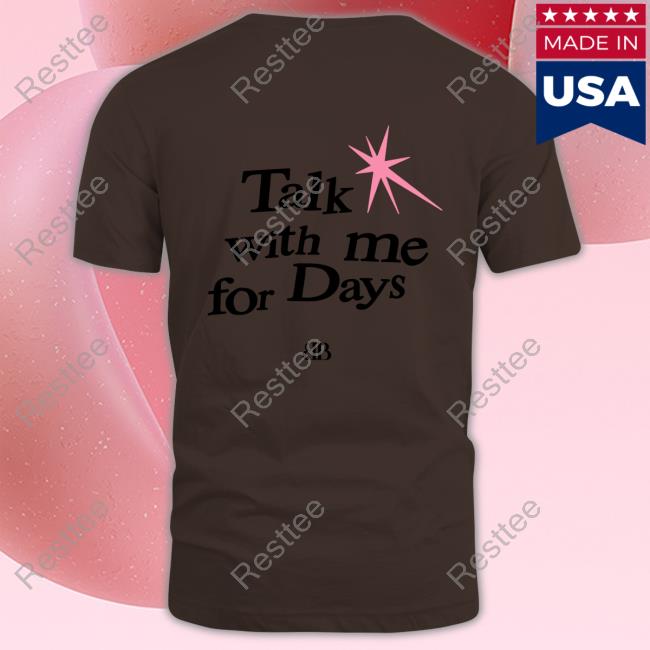 Benson Boone Pulse Talk With Me For Days Tee Shirt Official Benson Boone Pulse Talk With Me For Days Tee