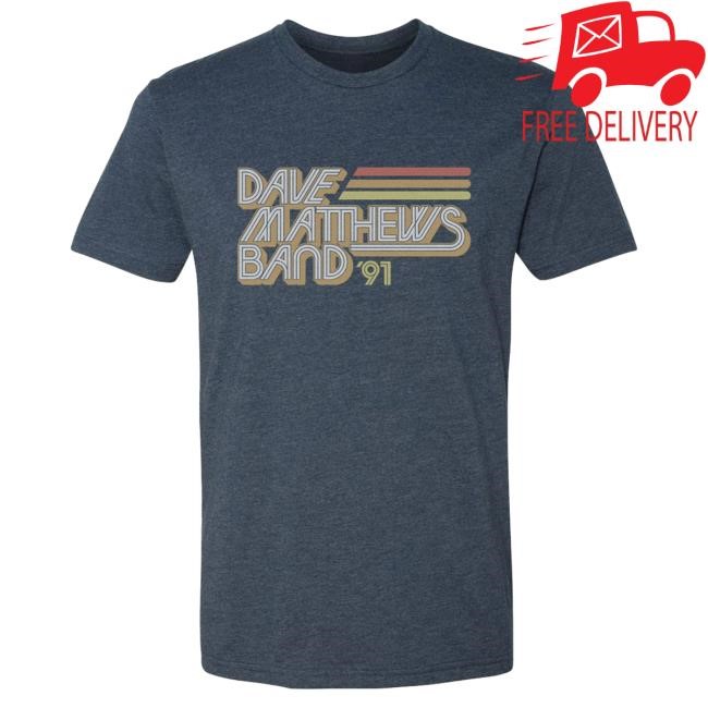 Official Dave Matthews Band Merch Store Retro Stripe Popover Shirt
