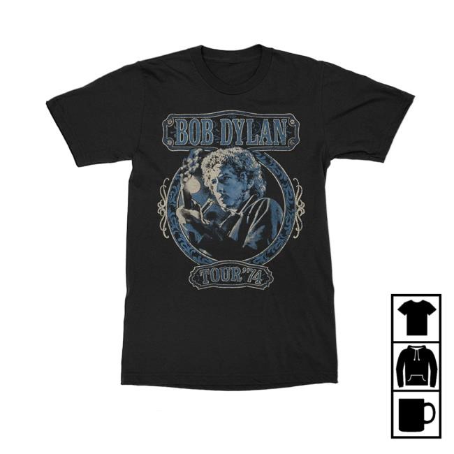 Bob Dylan Merch Tour '74 Black Shirt - Bob Dylan Official Store