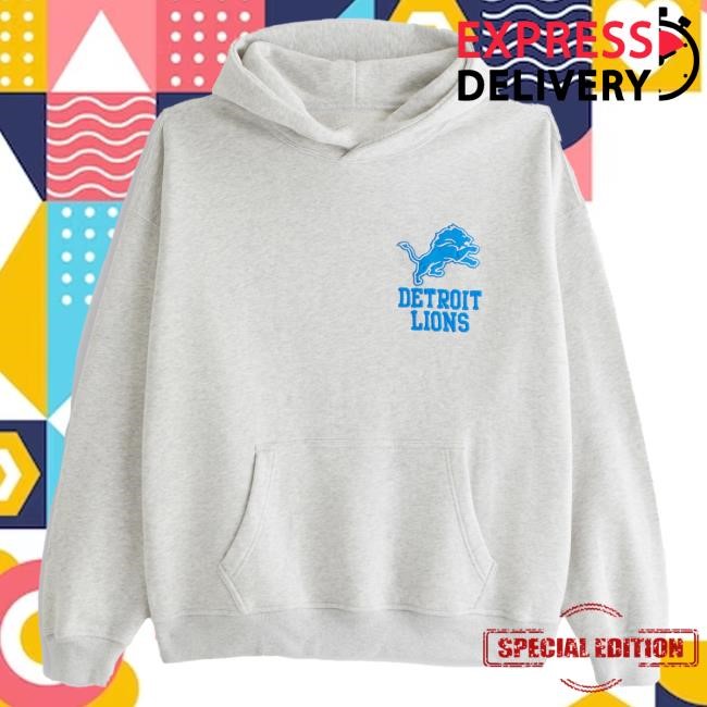 Official Abercrombie And Fitch Detroit Lions Graphic Hood NFL by Abercrombie
