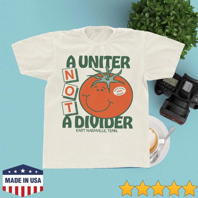 Music Valley Archive Uniter Not a Divider Tomato Art Fest New Tee