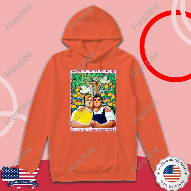 Soviet Visuals Stratonaut Shop Forever Friends Sino-Soviet Friendship Tee Shirt