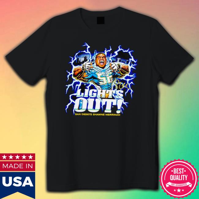 Shawne Merriman Lights Out San Diego Chargers Tee