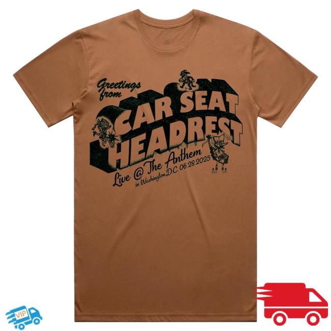 Official Car Seat Headrest Washington DC Specific Tee